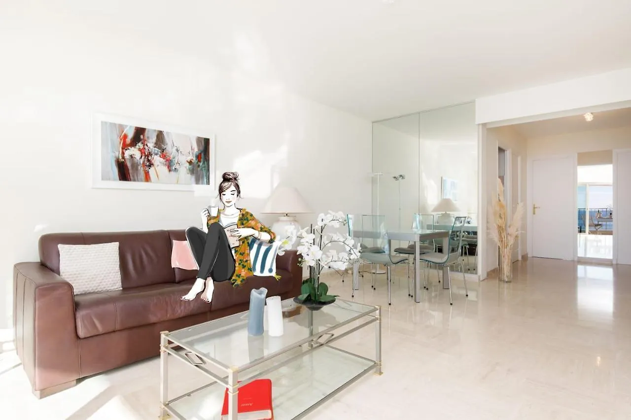 On La Croisette Fabulous Sea View 1 Bed Apartamento Cannes França